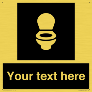 Custom information: black panel wc toilet